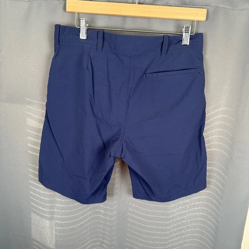 JCrew Flex Gramercy Mens Shorts Navy Blue Size 31 Stretch Performance Casual